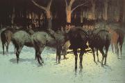 Frederic Remington The Winter Campaign (mk43) Spain oil painting artist